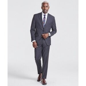 Tallia Sport Coat Mens 38S Dark Gray Two‎ Button Blazer Jacket Suit Stretch NWT